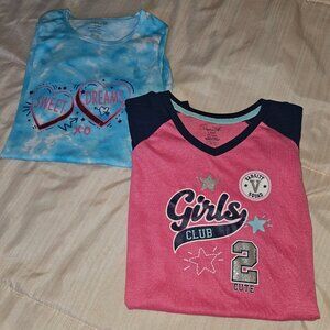 2 Piece Girls Pajama Night Gowns Rene Rofe Size 6/6x